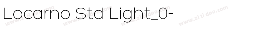 Locarno Std Light_0字体转换